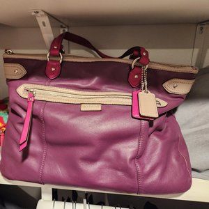 Large coach bag & wristlet